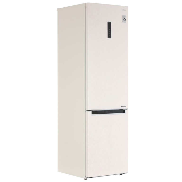 Холодильник с морозильником LG GA-B509MESL бежевый