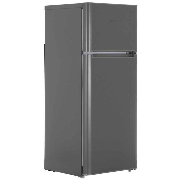 Холодильник с морозильником Indesit TIA 14 G серебристый