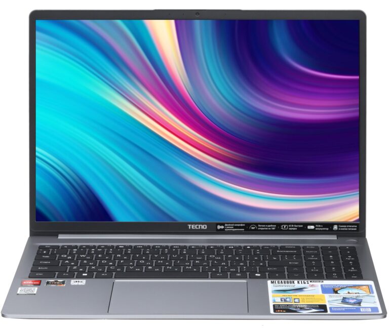 16″ Ноутбук Tecno Megabook K16S серый