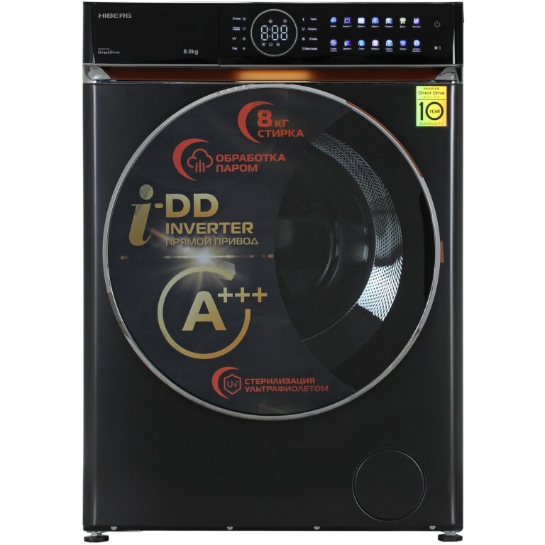 Стиральная машина HIBERG i-DDQ10 – 814 B черный