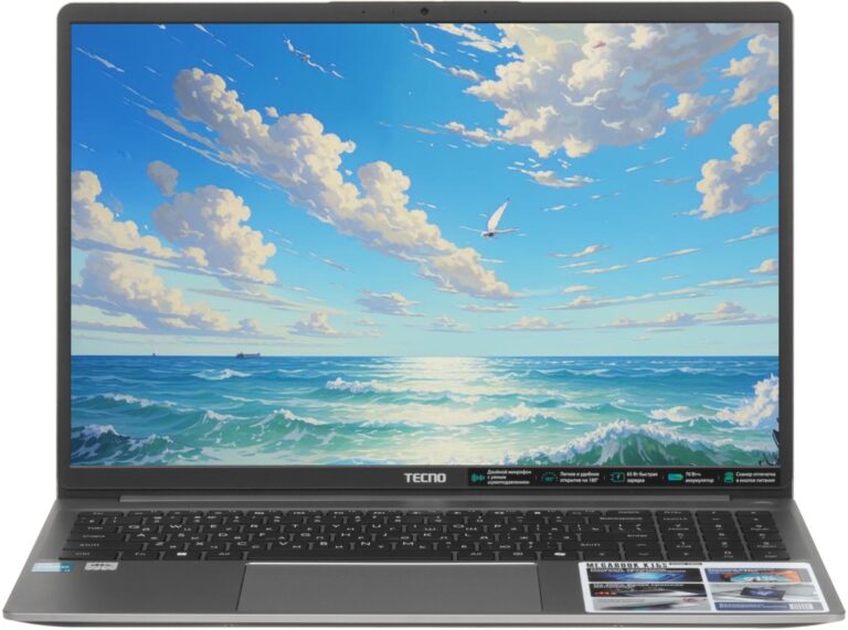 16″ Ноутбук Tecno Megabook K16SAA серый